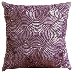 Aqua Touch - Aqua Blue Art Silk Throw Pillow Cover