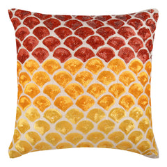 Mountain Journey - Brown Art Silk Throw Pillow Cover