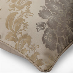 Rococo Fantasy - Beige Jacquard Silk Decorative Euro Sham