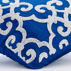 Royal Arabic Silk Throw Pillow Cover
