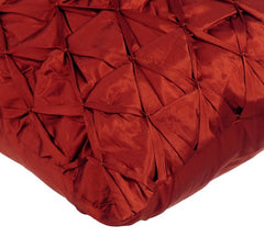 Rust Passion - Rust Taffeta Throw Pillow Cover