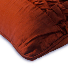 Rusty Knots - Rust Velvet Throw Pillow Cover