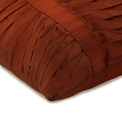 Rusty - Rust Art Silk Throw Pillow Cover