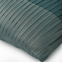 Shades Of Teal - Teal Blue Art Silk Decorative Euro Sham