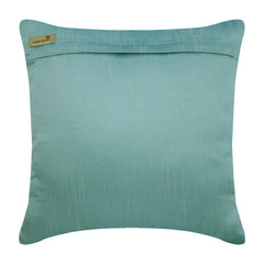 Shades Of Teal - Teal Blue Art Silk Decorative Euro Sham
