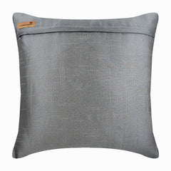 Silver Beauty - Silver Art Silk Throw Pillow Cover