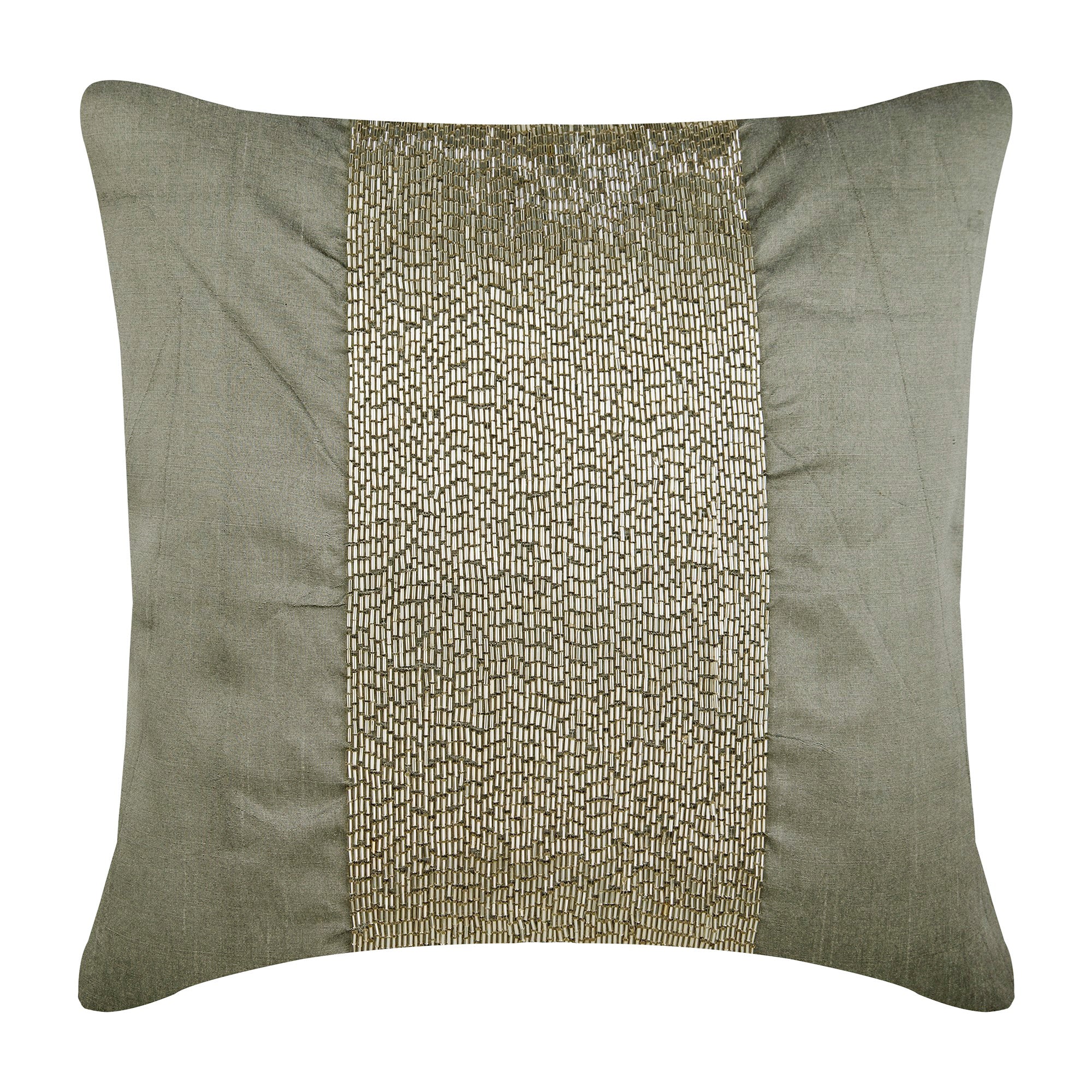 Silver Center Pillow Cover
