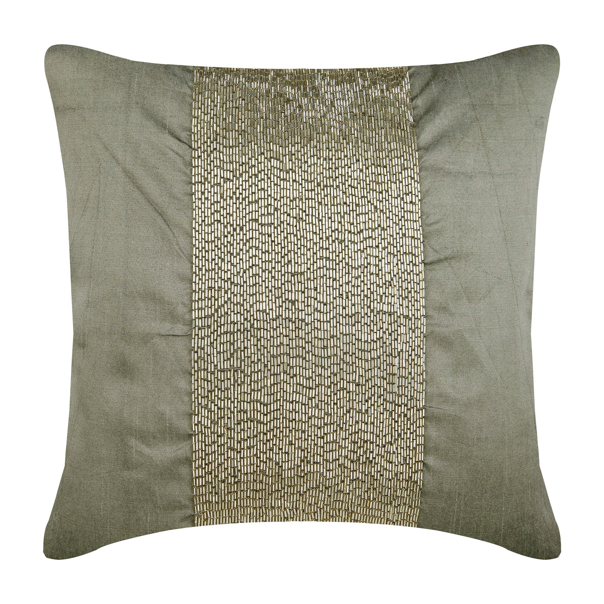 Silver Center Pillow Cover