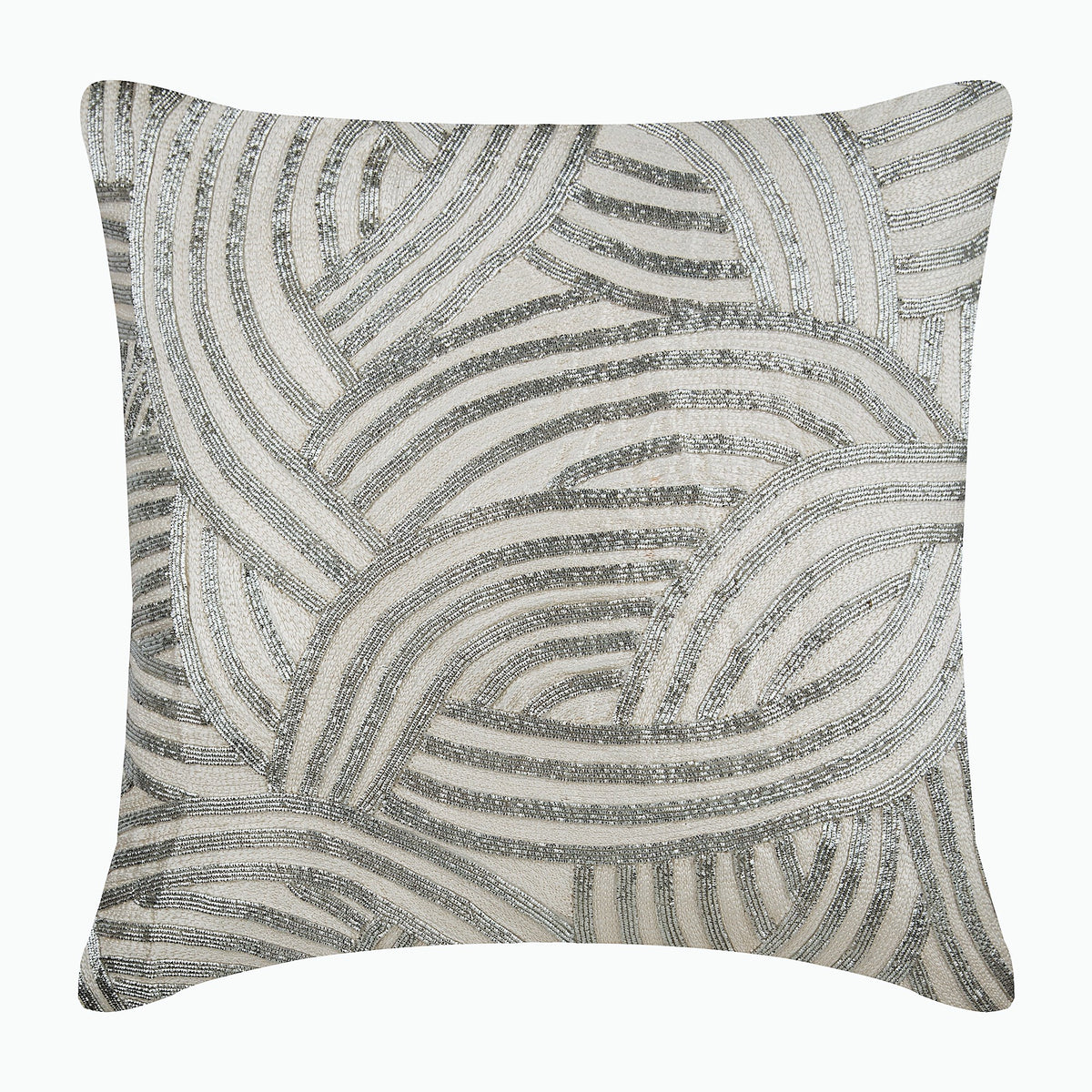 Silver Chains Pillow Cover
