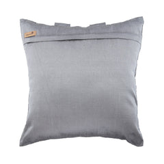 Silver Ocean - Silver Art Silk Throw Pillow Cover