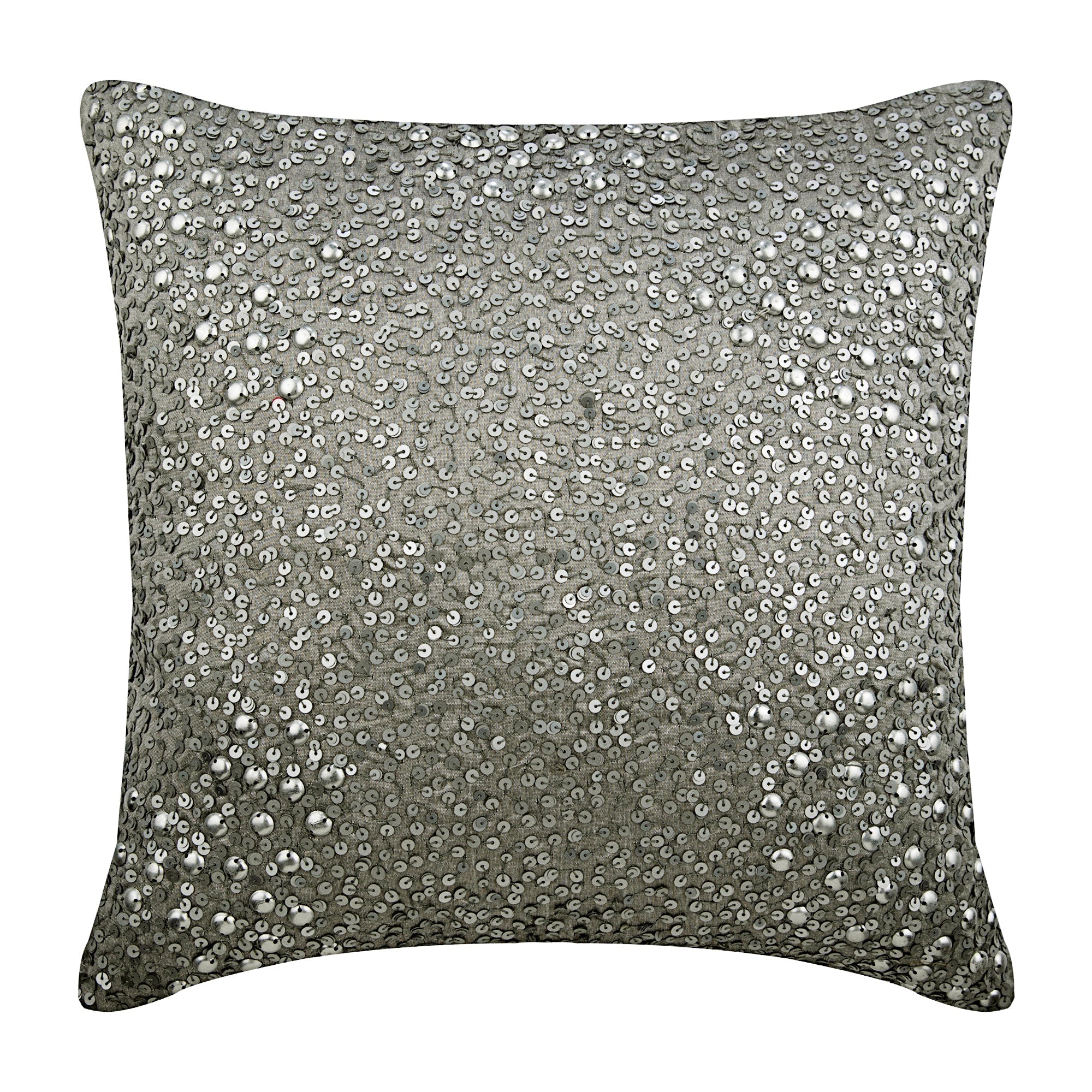 Silver Wedding Pillow Cover