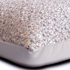 Silverware - Silver Silk Lumbar Pillow Cover