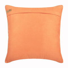 Smoked Salmon - Orange Faux Suede Throw Pillow Cover