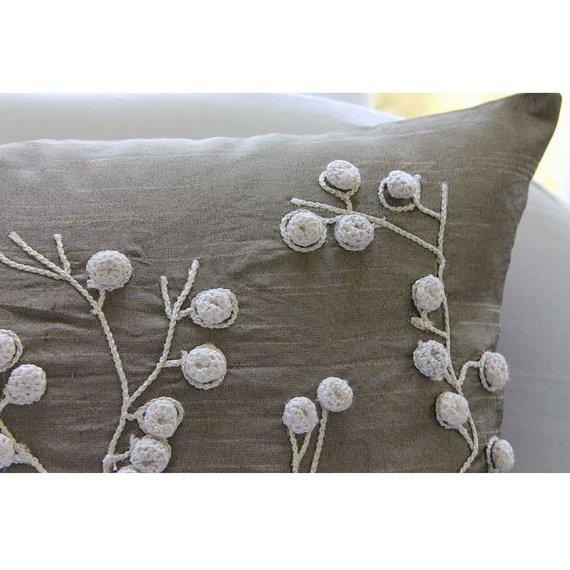 Snow Flowers Decorative Euro Sham