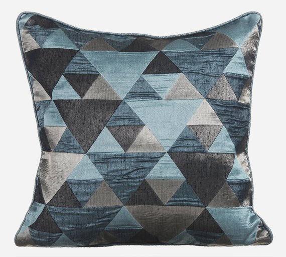 Teal Origami Pillow Cover