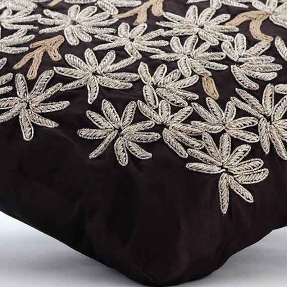 The Desert Life Zardozi Embroidery Decorative Euro Sham