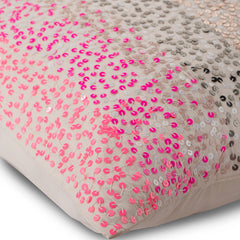 The Faraway Land - Pink Art Silk Decorative Euro Sham