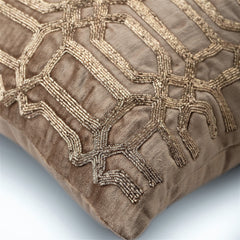 Turkish Golden - Gold Velvet Decorative Euro Sham