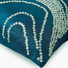 Undersea Magic Wave Swirls Euro Sham Cover