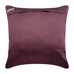 Unfolding Purple Copper - Purple Art Silk Throw Pillow Cover