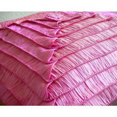 Vintage Blush - Fuchsia Pink Crushed Art Silk Decorative Euro Sham