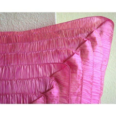 Vintage Blush - Fuchsia Pink Crushed Art Silk Decorative Euro Sham