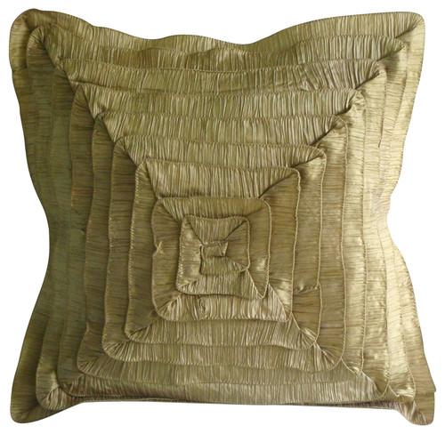 Vintage Gold Frills Euro Sham