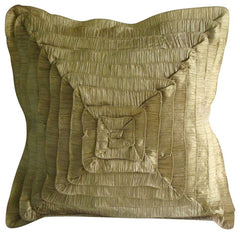 Vintage Gold Frills Pillow Cover