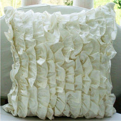 Vintage - Ivory Satin Decorative Euro Sham