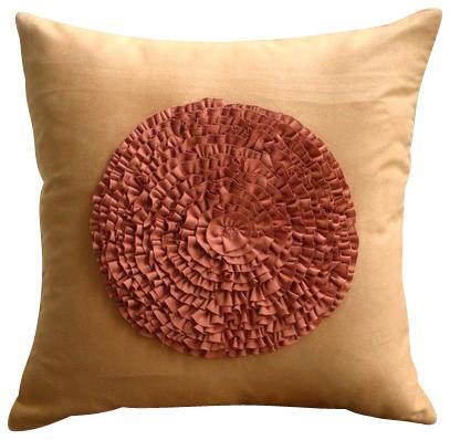 Vintage Rust - Rust Suede Decorative Euro Sham