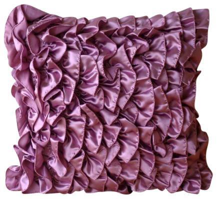 Vintage Reds - Red Satin Decorative Euro Sham
