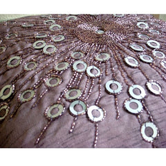 Violet Light - Purple Art Silk Throw Pillow Cover