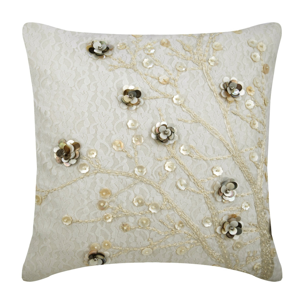 Ivory top euro sham