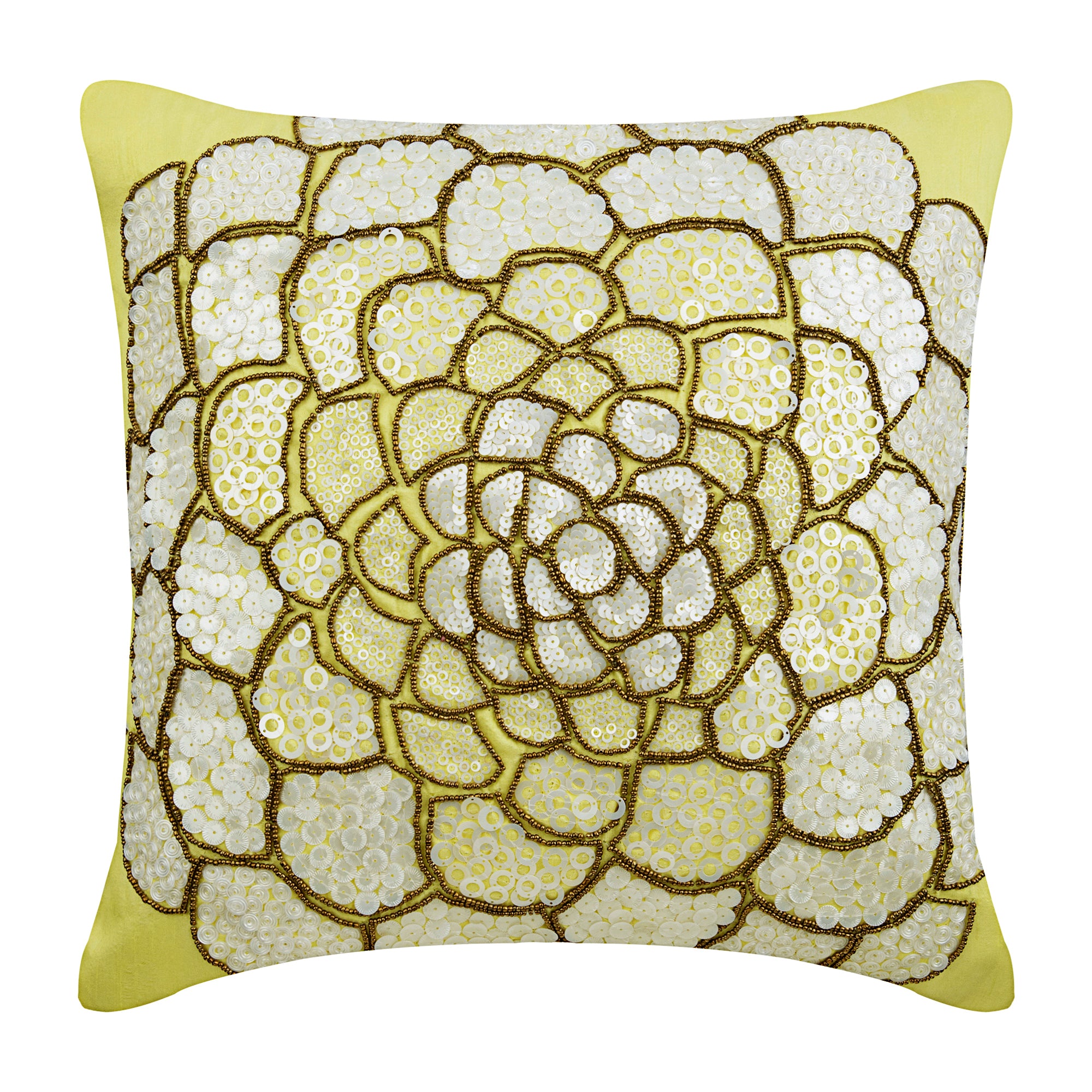 White Wildflower Pillow Cover