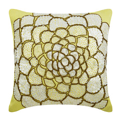 White Wildflower Pillow Cover