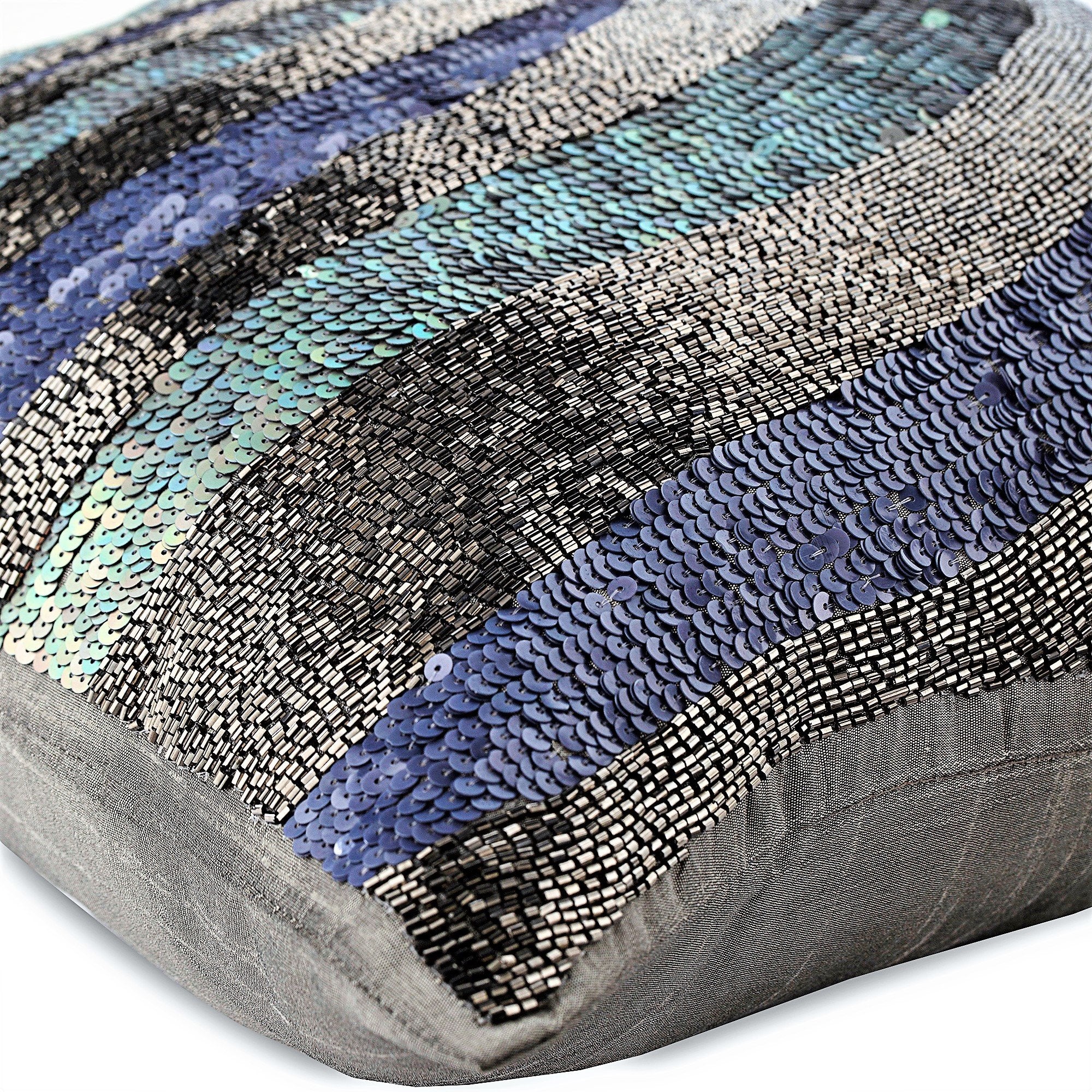 Wild Night Gray Decorative Euro Sham