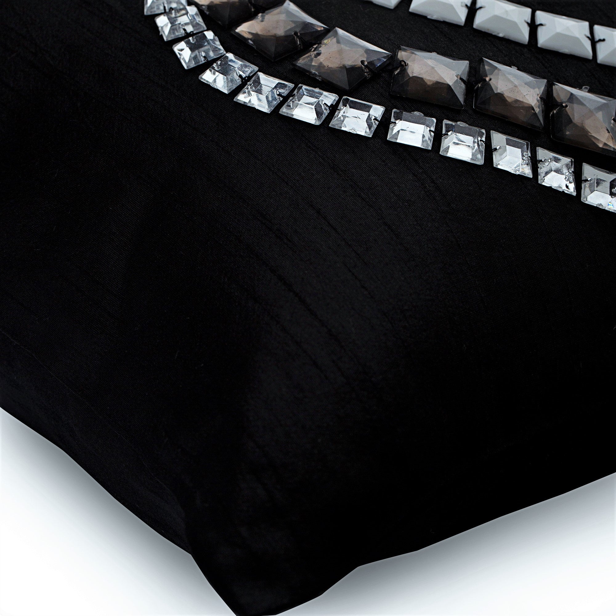 Zigs N Zags Crystals Throw Pillow Cover