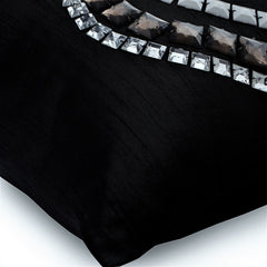 Zigs N Zags Crystals Throw Pillow Cover